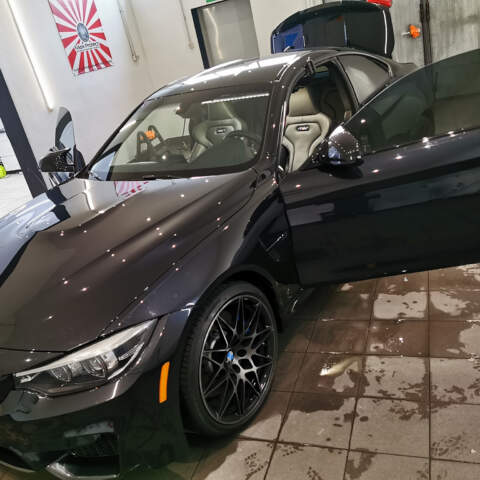 BMW M4 kosmetyka wnętrza , kosmetyka komory silnika i aplikacja coating booster