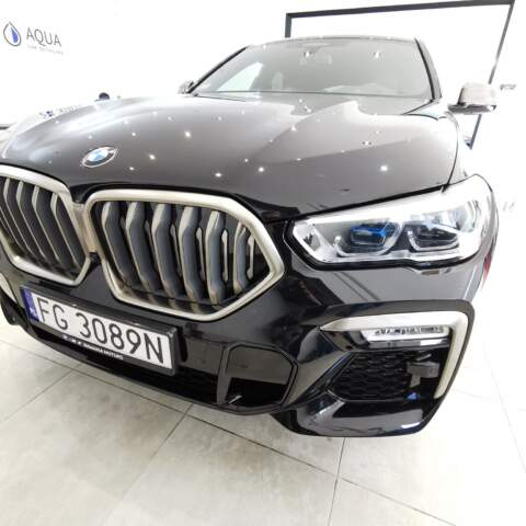 BMW X6 zabezpieczenie auta folią Aqua Shield PRO, zabezpieczenie szyb i felg powłokami ochronnymi